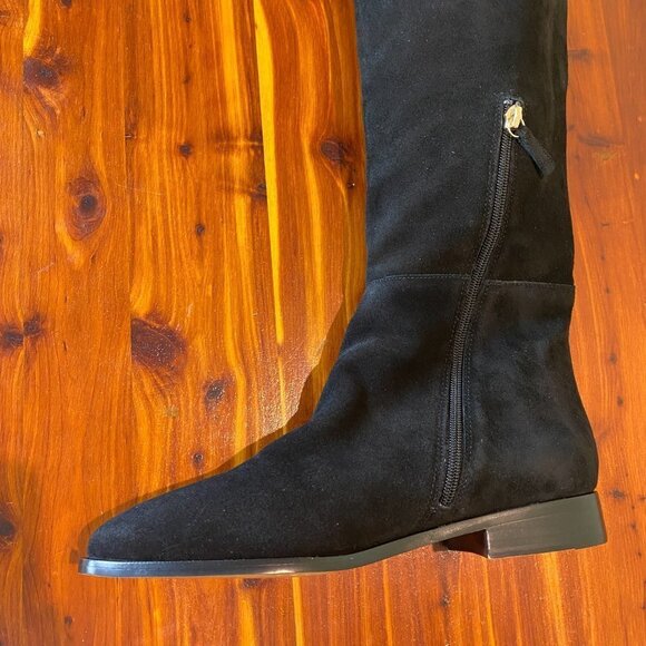 J. Crew Troy Over the knee boots suede K2741 Black - Picture 6 of 7
